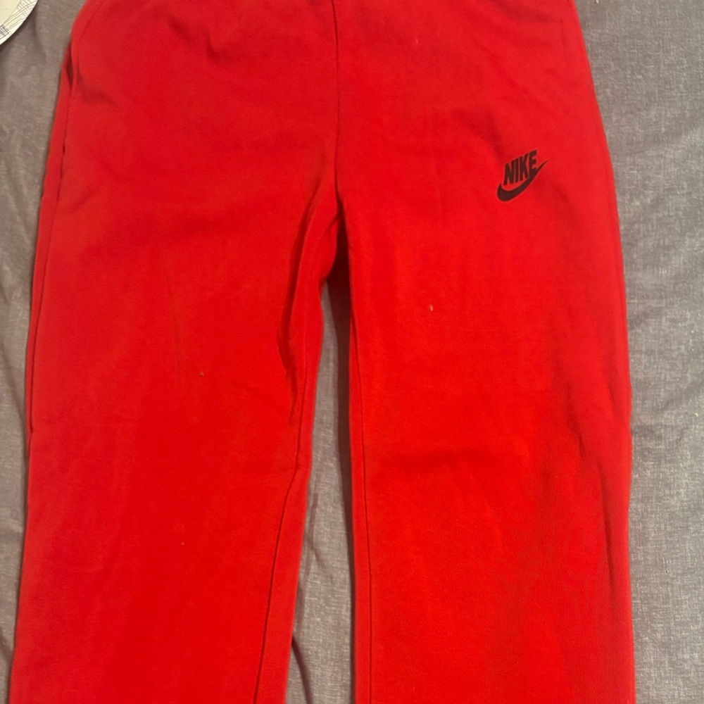 Nike Red Joggers Comfortable Athletic Wear